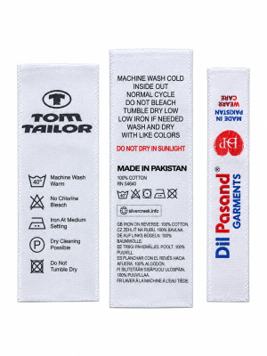 Custom Printed Care Labels